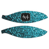 Ballon De Basket Aqua bleu faux parties scintillant scintille nom d (Panneaux)