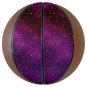 Ballon De Basket Aquarelle Galaxies rose violet (Vertical)