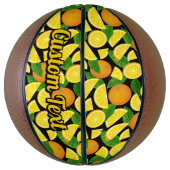 Ballon De Basket Arrière - plan orange (Vertical)