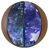 Ballon De Basket Arrière - plan spatial avec étoiles (Vertical)