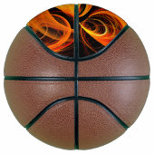 Ballon De Basket Art Abstrait Fireball (Droite)