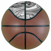 Ballon De Basket Art moderne créatif noir et blanc (Droite)