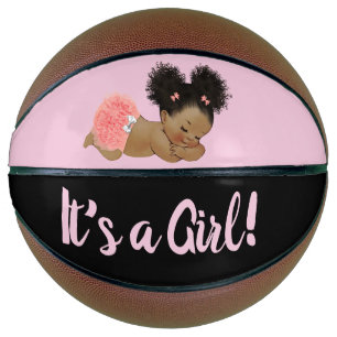 Ballon De Basket Baby shower Éthique Genre Révéler Fille Rose