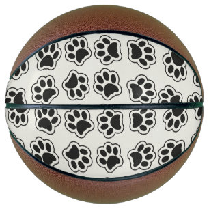 Ballon De Basket Balles noires, Paws de chien, Paws de chat, Plan