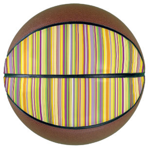 Ballon De Basket Bandes colorées de conception Cute All-Over-Print