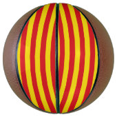 Ballon De Basket Basket-ball complet avec Drapeau de Catalogne (Vertical)