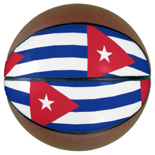 Ballon De Basket Basket-ball complet avec drapeau de Cuba