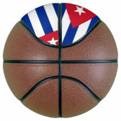 Ballon De Basket Basket-ball complet avec drapeau de Cuba (Droite)