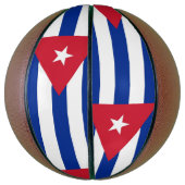 Ballon De Basket Basket-ball complet avec drapeau de Cuba (Vertical)