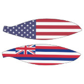 Ballon De Basket Basket-ball complet avec Drapeau de Hawaii, États- (Panneaux)