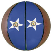 Ballon De Basket Basket-ball complet avec drapeau de Houston (Vertical)