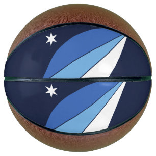 Ballon De Basket Basket-ball complet avec drapeau de la Colombie