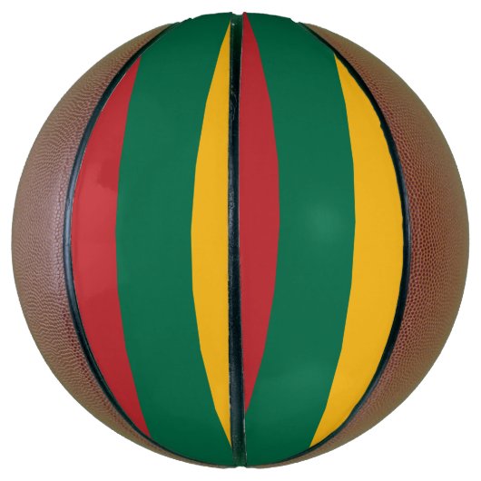 Ballon De Basket Basket-ball complet avec drapeau de Lituanie (Vertical)
