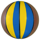 Ballon De Basket Basket-ball complet avec drapeau de l'Ukraine (Vertical)