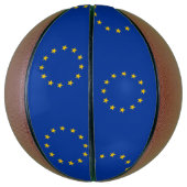 Ballon De Basket Basket-ball complet avec drapeau de l'Union europé (Vertical)