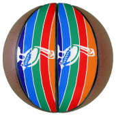 Ballon De Basket Basket-ball complet avec drapeau de Saint-Pétersbo (Vertical)