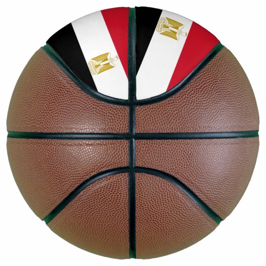 Ballon De Basket Basket-ball complet avec drapeau d'Egypte (Droite)