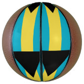 Ballon De Basket Basket-ball complet avec drapeau des Bahamas (Vertical)