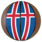 Ballon De Basket Basket-ball complet avec drapeau d'Islande (Vertical)