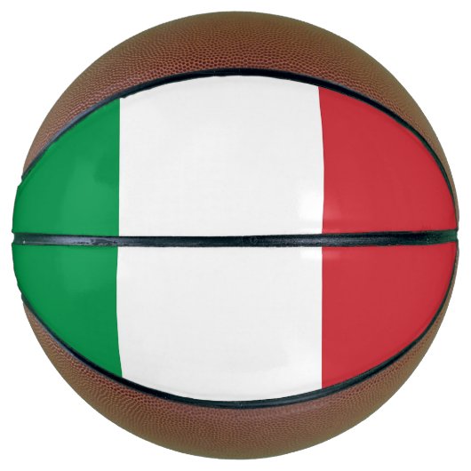 Ballon De Basket Basket-ball complet avec drapeau d'Italie (Devant)