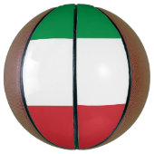 Ballon De Basket Basket-ball complet avec drapeau d'Italie (Vertical)