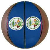 Ballon De Basket Basket-ball complet avec Drapeau du Belize (Vertical)