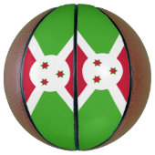 Ballon De Basket Basket-ball complet avec drapeau du Burundi (Vertical)