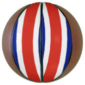Ballon De Basket Basket-ball complet avec drapeau du Costa Rica (Vertical)