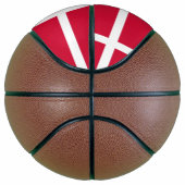 Ballon De Basket Basket-ball complet avec drapeau du Danemark (Droite)