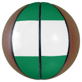 Ballon De Basket Basket-ball complet avec drapeau du Nigeria (Vertical)