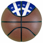 Ballon De Basket Basket-ball complet avec drapeau du Québec (Droite)