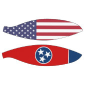 Ballon De Basket Basket-ball complet avec drapeau du Tennessee (Panneaux)