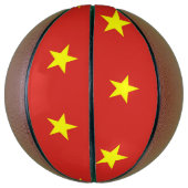 Ballon De Basket Basket-ball complet avec drapeau du Vietnam (Vertical)