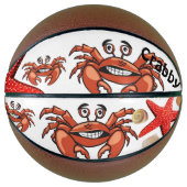 Ballon De Basket Basket-ball Crabby Crab Starfish Beach House Batea (Devant)