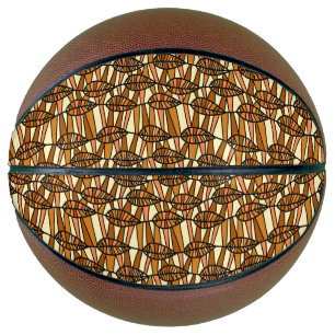 Ballon De Basket Basket-ball d'automne rétro