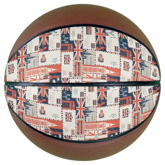 Ballon De Basket Basket-ball de la Poste de Londres (Devant)