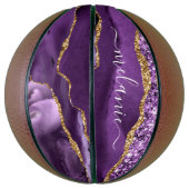 Ballon De Basket Basket-ball de Parties scintillant en or violet av (Vertical)