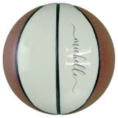 Ballon De Basket Basket-ball de script monogramme pour fille person (Vertical)