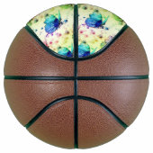 Ballon De Basket Basket-ball des papillons d'aquarelle (Droite)