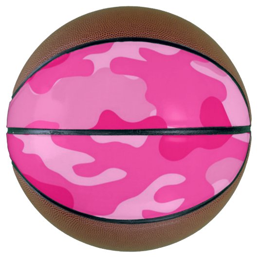 Ballon De Basket Basket-ball en camo rose (Devant)