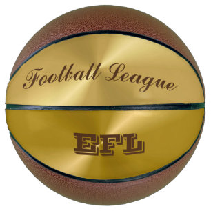 Ballon De Basket Basket-ball Gold Metallic Look