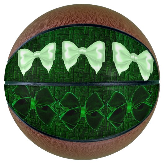 Ballon De Basket Basket-ball Green Bows (Devant)