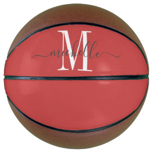 Ballon De Basket Basket-ball monogramme pour fille personnalisée