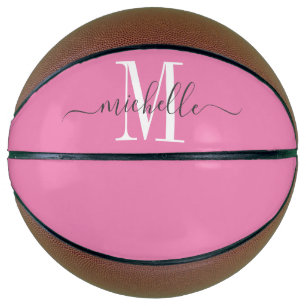 Ballon De Basket Basket-ball monogramme pour fille personnalisée