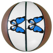 Ballon De Basket Basket-ball papillon bleu (Vertical)