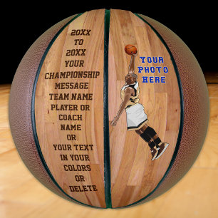 Ballon De Basket Basket-ball personnalisé PHOTO, TEXTE