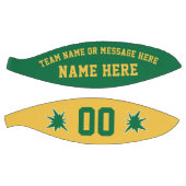 Ballon De Basket Basket-ball personnalisé, vert et or (Panneaux)