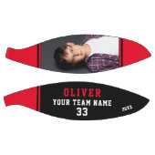 Ballon De Basket Basket-ball rouge personnalisé Nom Numéro d'équipe (Panneaux)