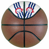 Ballon De Basket Basket complet avec Drapeau de Cincinnati, États-U (Droite)