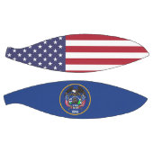 Ballon De Basket Basket complet avec drapeau de l'Utah (Panneaux)